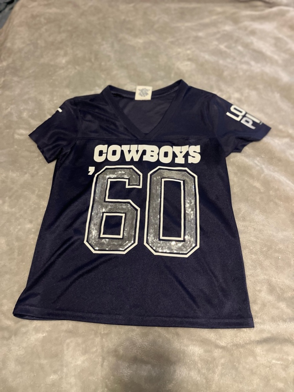 Cowboys sequin jersey small